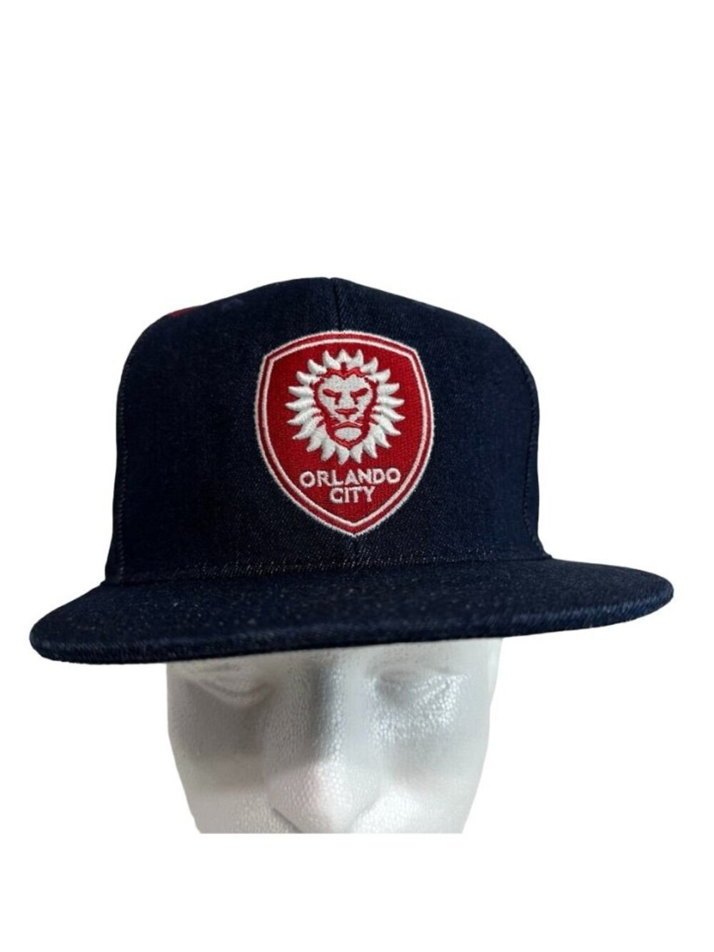 Mitchell & Ness ORLANDO CITY LIONS Snapback Denim Blue Red White Embroidered